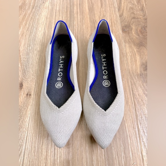 Rothy's Shoes - Rothy's The Point Flat Shoe Cloud Grey Color W 6.5 LNC